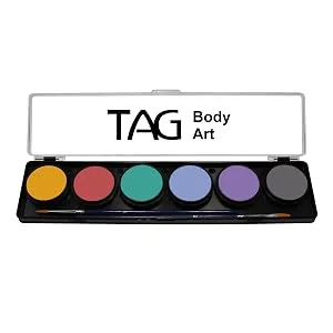 TAG Face & Body Paint - Regular Palette 12 x 10g Regular 12 Count (Pack of 1) - Pastel Palette