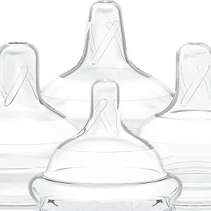Playtex NaturaLatchNipple  Slow Flow  2-Count 2 Count (Pack of 1) Slow Flow - playtex baby nipples slow flow medium flow fast flow just like mom boob natural nurser ventaire