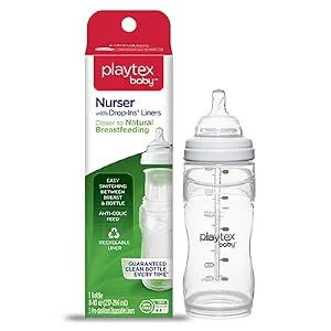 Playtex NaturaLatchNipple  Slow Flow  2-Count 2 Count (Pack of 1) Slow Flow - playtex baby nipples slow flow medium flow fast flow just like mom boob natural nurser ventaire