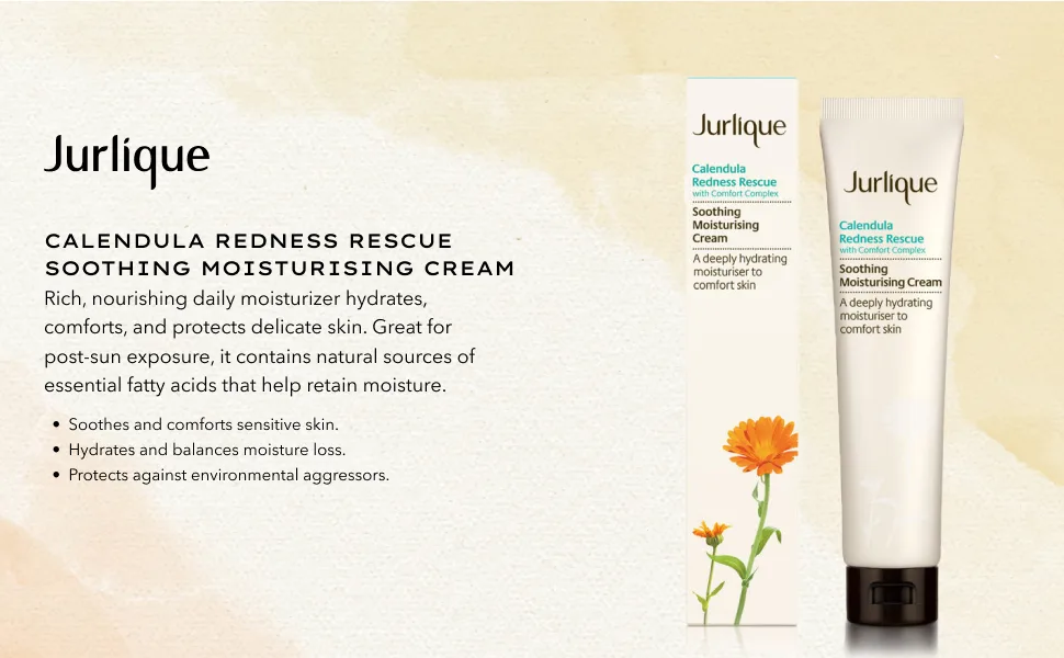 Jurlique Calendula Redness Rescue Soothing Moisturizing Cream 3.3 Ounce(Pack of 1) - moisturising cream