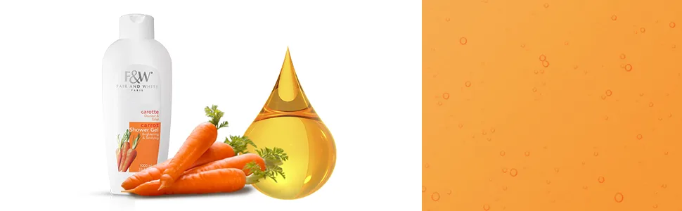 FAIR & WHITE Original Carrot Tonifying Body Wash 1000ml / 33.8fl.oz. (33.8) 33.8 Fl Oz (Pack of 1) - Carrot Oil