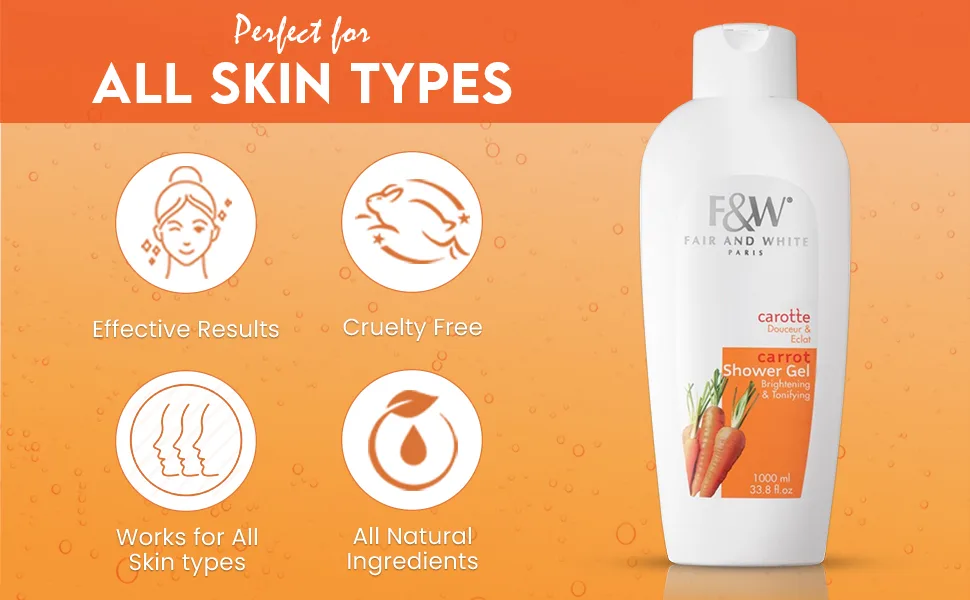 FAIR & WHITE Original Carrot Tonifying Body Wash 1000ml / 33.8fl.oz. (33.8) 33.8 Fl Oz (Pack of 1) - product information 25