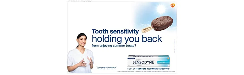 Sensodyne Fresh Mint Sensitivity Toothpaste for Sensitive Teeth and Fresh Breath 70g (Pack of 1) - product information 1