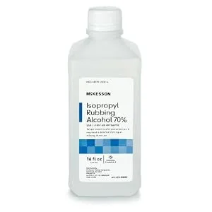 McKesson 70% Isopropyl Rubbing Alcohol - First Aid Antiseptic - 16 oz  1 count 16 Fl Oz (Pack of 1) - Isopropyl Rubbing Alcohol
