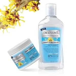 Dickinson's Enhanced Witch Hazel Deep Cleansing Astringent  Menthol and Eucalyptus  92 % Natural Formula  16 Fl. Oz. 16 Fl Oz (Pack of 1) - product information 2