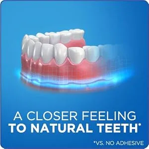 Fixodent Plus Truefeel Denture Adhesive Cream 2 Oz 2 Ounce (Pack of 1) - A Closer Feeling to Natural Teeth - fixodent, denture adhesive, denture care, denture glue