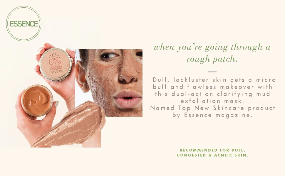 FarmHouse Fresh Sand Your Ground Clarifying Mud Exfoliation Mask  3.2 Fl Oz (Pack of 1) - Sand Your Ground