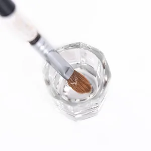 KADS 100% Kolinsky Sable Brush Professional Sable Acrylic Nail Art Brushes Pen Nail Brushes size 2 Size 2 (Pack of 1) - Clean the Brush