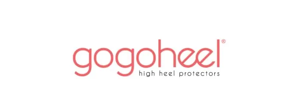 GoGoHeel Quick Tips - The Original High Heel Protector & Heel Repair Caps - 4 Pairs Multipack (XS  S  M  L  Black) 8 Count (Pack of 1) Black - GoGoHeel logo