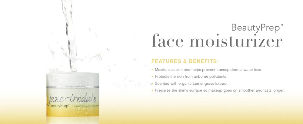 jane iredale BeautyPrep Face Moisturizer jane iredale BeautyPrep Face Moisturizer 1.15 Fl Oz (Pack of 1) - jane iredale beautyprep face moisturizer vegan lemongrass natural ultra hydrating skin care makeup