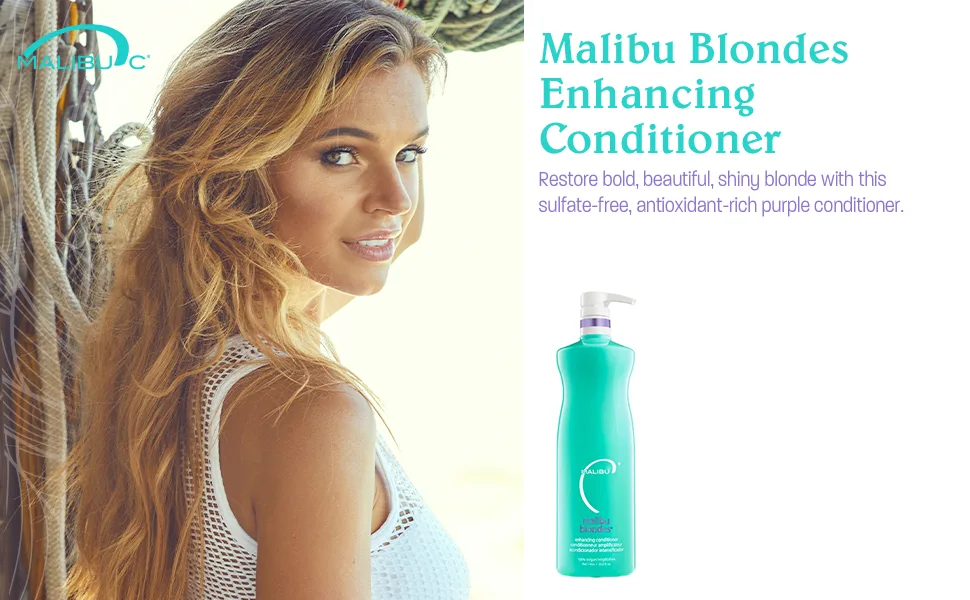 Malibu C Malibu Blondes Enhancing Conditioner 9 Ounce (Pack of 1) - Malibu