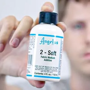 Angelus 2-Soft Fabric Medium 4oz 4 Fl Oz (Pack of 1) 2-Soft Fabric Medium - ANGELUS 2-SOFT FABRIC MEDIUM