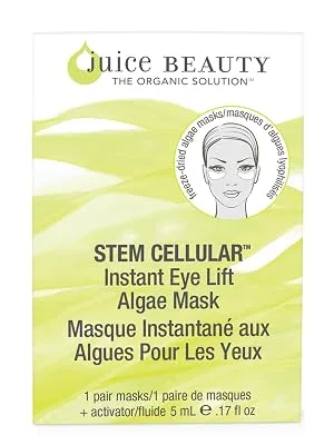 Juice Beauty STEM CELLULAR Instant Eye Lift Algae Mask  0.17 fl oz 1 Count (Pack of 1) - Juice Beauty Stem Cellular Instant Eye Lift Algae Mask,