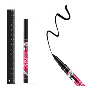 Gnker Eyeliner Waterproof Professional Liquid Long Lasting Cosmetics Eye Liner Pen Black 2 pcs 2 Count (Pack of 1) - Eye Liner Pen