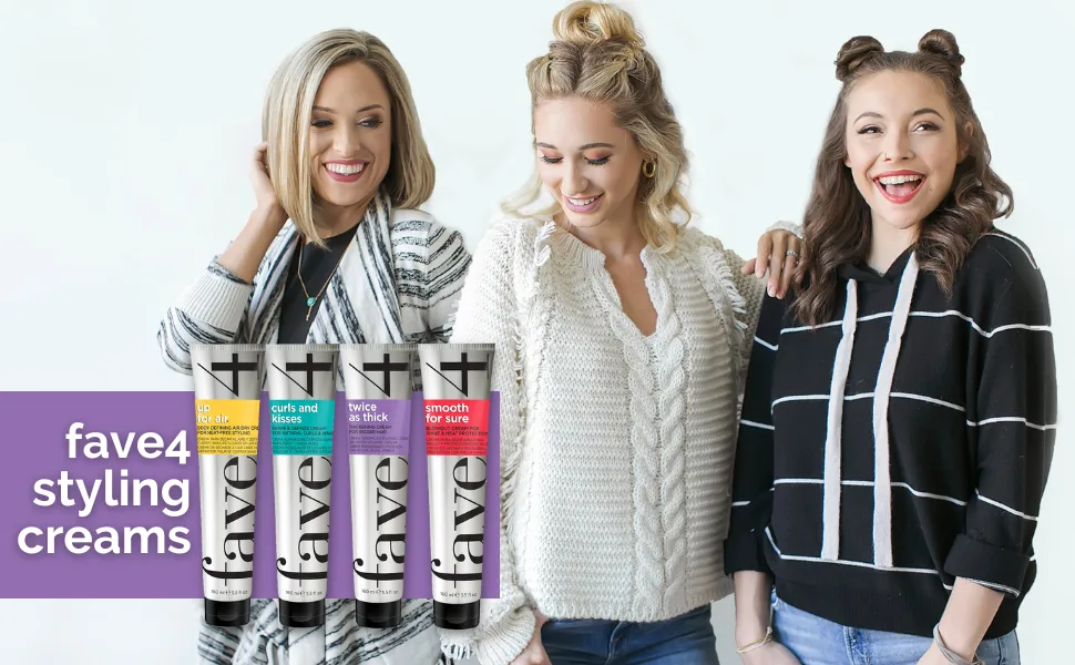 fave4 hair Smooth for Sure Smoothing Blowout Cream for Shine & Heat Protection 1 Fl Oz (Pack of 1) - styling creams