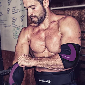 Rehband Rx Elbow Support 5mm - Black - X-Large X-Large (Pack of 1) Black - crossfit sleeve