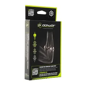 DonJoy Performance WEBTECH Tennis Elbow Strap  Tennis Elbow and Golfer's Elbow  Tendonitis Pain Relief Compression Support Brace - Large/X-Large - Black Large/X-Large (Pack of 1) - product information 4