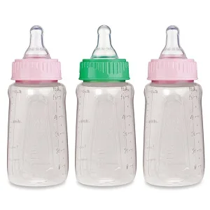 First Essentials by NUK Clear View Baby Bottle  5 oz  3 Pack Girl Colors 3 Count (Pack of 1) - product information 1