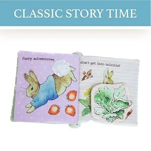 Beatrix Potter Peter Rabbit Soft Teether Book  1 Count (Pack of 1) - classic story time