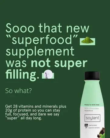 Soylent Complete Nutrition Meal Replacement Protein Powder  Original - Plant Based Vegan Protein  39 Essential Nutrients - 36.8oz Original 36.8 Ounce (Pack of 1) - Superfood