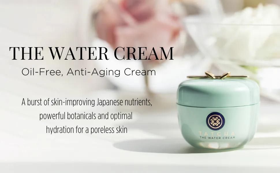 TATCHA The Water Cream | Lightweight  Hydration Burst  Pore-Refining For Smooth  Balanced Skin 1.70 Ounce (Pack of 1) - tatcha the water cream