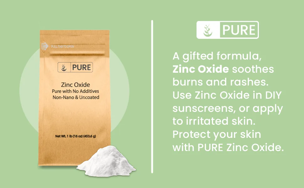 Pure Original Ingredients Zinc Oxide  Eco-Friendly Packaging  Non-Nano  Chapped Lips Remedy (1 Pound) 1 Pound (Pack of 1) - product information 1