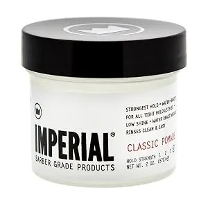 Imperial Barber Pomade  Classic  2 oz Classic 2 Ounce (Pack of 1) - classic pomade, imperial pomade, pomade, strong pomade, strong hold pomade, travel pomade