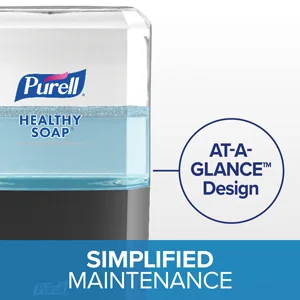 PURELL ES4 Push-Style Soap Dispenser  Graphite  for 1200 mL PURELL ES4 Soap Refills (Pack of 1) - 5034-01 - best soap, reliable soap, hand soap