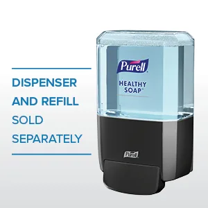 PURELL ES4 Push-Style Soap Dispenser  Graphite  for 1200 mL PURELL ES4 Soap Refills (Pack of 1) - 5034-01 - healthy soap, hand soap, purell soap
