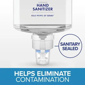 PURELL ES4 Push-Style Hand Sanitizer Dispenser  White  for 1200 mL PURELL ES4 Hand Sanitizer Refills (Pack of 1) - 5020-01 - germs, healthy hands, eliminate germs