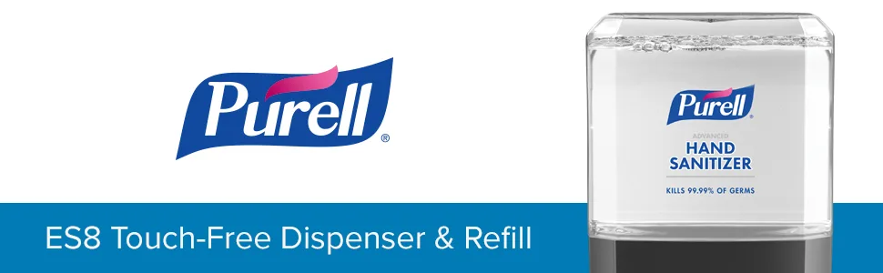 PURELL ES8 Automatic Hand Sanitizer Dispenser  Graphite  for 1200 mL PURELL ES8 Hand Sanitizer Refills (Pack of 1) - 7724-01 - purell, purell hand sanitizer, foam sanitizer, clean hands