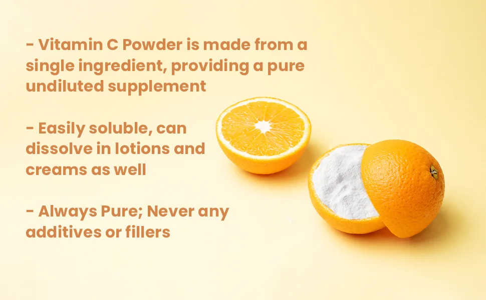 PURE ORIGINAL INGREDIENTS Vitamin C Powder (1 lb) Ascorbic Acid  Non GMO  Dietary Supplement Fruit 16 Ounce (Pack of 1) - product information 2