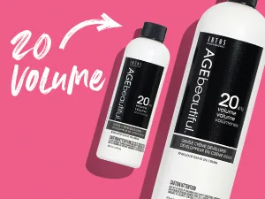 AGEbeautiful Gentle Creme Hair Developers | For Professional Salon Coloring | Long Lasting Color | Gray Coverage Hair Developer 30 Volume 4 Fl Oz (Pack of 1) - Gentle Crème 20-Volume Developer