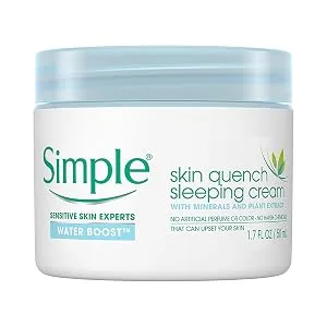 Simple Water Boost Skin Quench  Sleeping Cream  1.7 Fl Oz (Pack of 1) - image