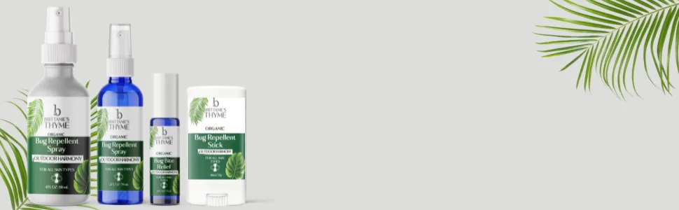Brittanie's Thyme Organic Bug Bite Relief - .3oz (Pack of 1)   Fast Relief from Stings  Bites  Scrapes and Minor Burns .3 Ounce (Pack of 1) - Bug Group