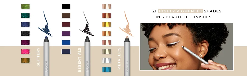 Wunder2 SUPERSTAY LINER Makeup Long Lasting Waterproof Eyeliner Pencil   Essential Brown  1 Count Essential Brown 1 Count (Pack of 1) - wunder2 wunderbrow eye eyeliner liner pencil black brow waterproof brown women makeup coloured gold