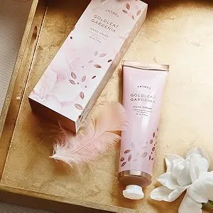 Thymes Petite Body Cream - 2.5 Fl Oz - Goldleaf Gardenia 2.50 Fl Oz (Pack of 1) - Thymes