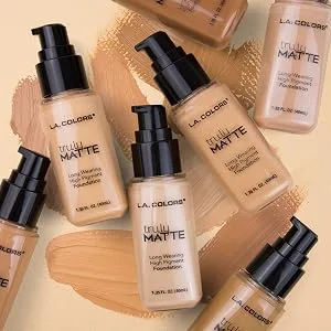 L.A. COLORS Truly Matte Foundation (008555793548)  Soft Beige  1 Count Soft Beige 1 Fl Oz (Pack of 1) - foundation bottle image