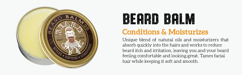 Beard Guyz Beard Balm - Style Your Beard (3oz) 3 Ounce (Pack of 1) - products coconut black care shea best organic mens wild the mustache grow man shampoo essential