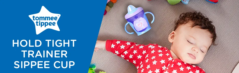Tommee Tippee Hold Tight Trainer Sippy Cup  7+ Months   2 Count (Colors & Designs Vary) 2 Count (Pack of 1) - unspecified