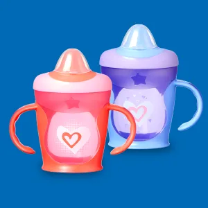 Tommee Tippee Hold Tight Trainer Sippy Cup  7+ Months   2 Count (Colors & Designs Vary) 2 Count (Pack of 1) - unspecified