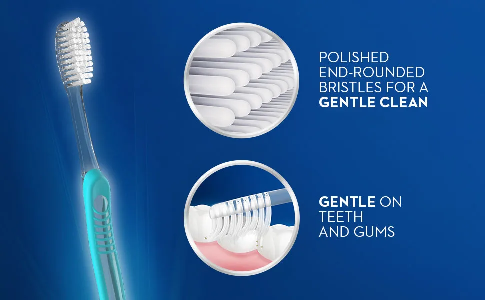 Oral-B Sensi-Soft Toothbrushes  Ultra Soft  2 Count 2 Count (Pack of 1) - Polished end-rounded bristles for gentle clean gentle on teeth gums