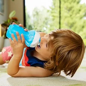 Munchkin  Click Lock  Bite Proof Sippy Cup  9 Ounce 2 Count (Pack of 1)  Blue/Green sky blue /green - spill proof cup