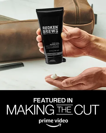 Redken Brews Holding Gel For Men  Medium Hold  Medium Shine  Flake-Free  Hair Gel 5 Fl Oz (Pack of 1) - making the cut, amazon hair styling, redken brews styling, molding paste