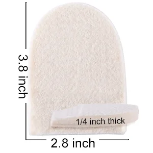 Felt Heel Cushion Pad 1/4 with Adhesive for Pain Relief - 2 Pairs 2 Pair (Pack of 1) - felt 1
