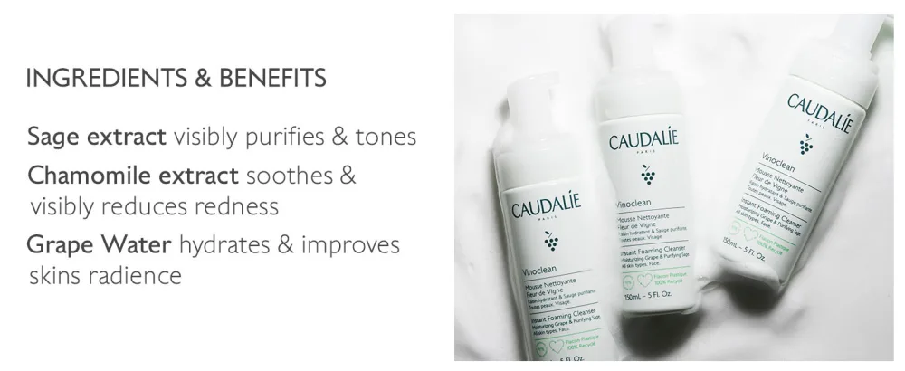 Caudalie Instant Foaming Cleanser 5.07 Fl Oz (Pack of 1) - product information 8