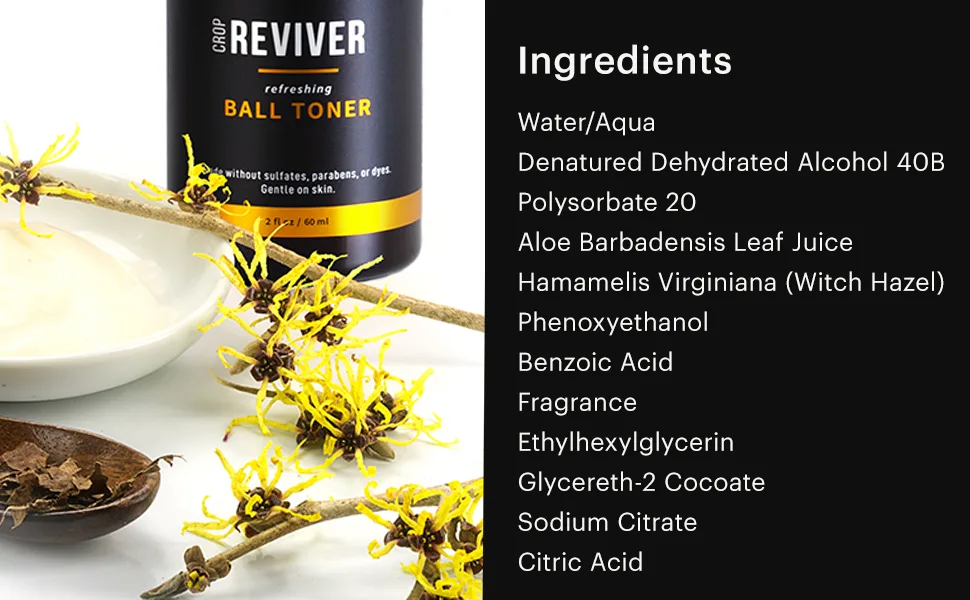 MANSCAPED  The Crop Reviver   Hydrating & Refreshing Men's Body Toner Spray  Cooling Groin Spritz with Soothing Aloe Vera  2oz (1 Pack) 2 Fl Oz (Pack of 1) - manscaped