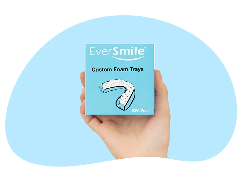 EverSmile Custom Foam Trays - Use with WhiteFoam & OrthoFoam. Cleans & Whitens Orthodontic Appliances & Teeth (2 Pack) 2 Count (Pack of 1) - custom foam trays