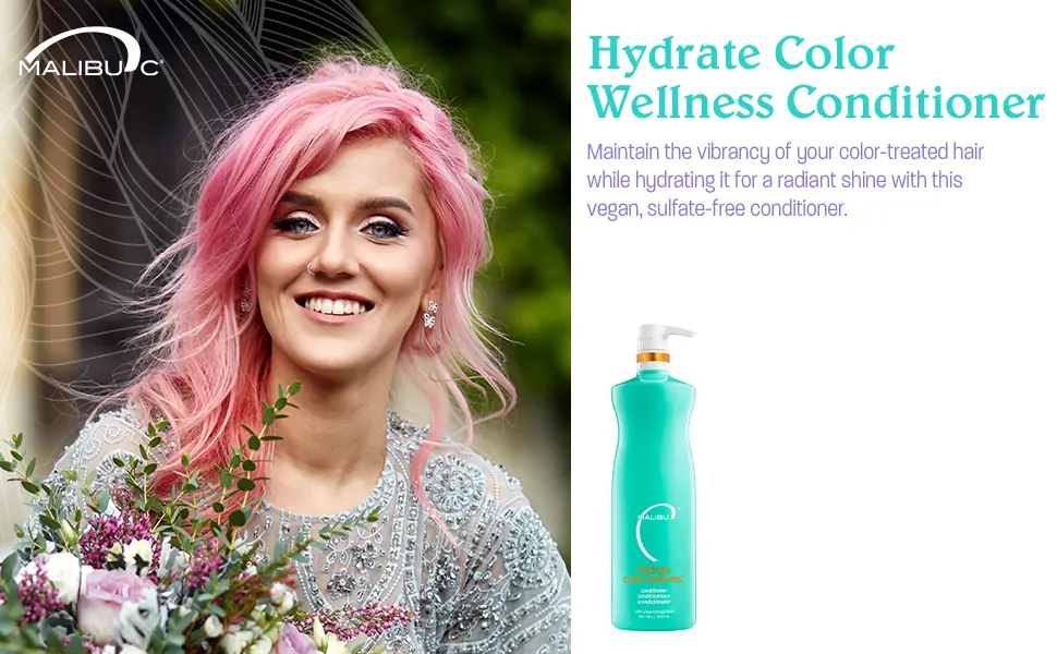 Malibu C Hydrate Color Wellness Conditioner  9 Fl Oz (Pack of 1) - Malibu