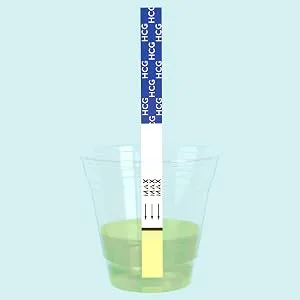 EZ Level 30 Pregnancy Test Strips (30 Count) 30 Count (Pack of 1) - Test procedure: Dip the strip into the urine for 3 seconds. Do not immerse past the MAX line.